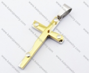 Gold Plating Stainless Steel Cross Pendants - KJP051123