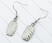 Stainless steel White Epoxy Casting Earring Hook for ladies - KJE330003