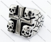 Skull Cross Biker Ring - KJR330026