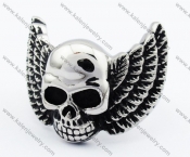 Wings Skull Biker Ring - KJR330033