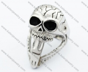 Long Tongue Skull Biker Ring - KJR330058