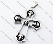 Skull Cross Biker Pendant - KJP330079