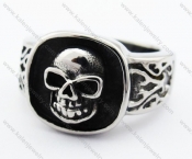 Stainless Steel Skull Ring - KJR370011