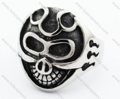 Stainless Steel Skull Ring - KJR370028
