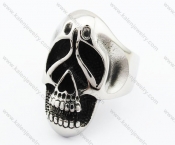 Stainless Steel Wraith Skull Ring - KJR370032