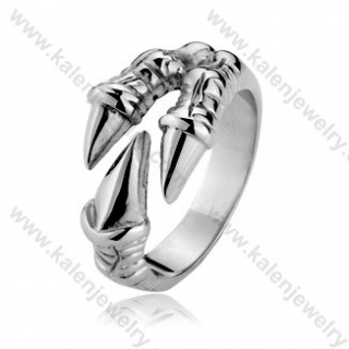 Stainless Steel Dragon Claw Ring - KJR350008