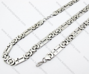 Stainless Steel Necklace & Bracelet Jewelry Set - KJS380017