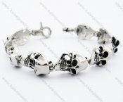 Stainless Steel Skull Bracelet - KJB370009