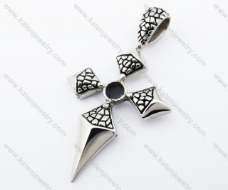 Stainless Steel Cross Pendant - KJP370029