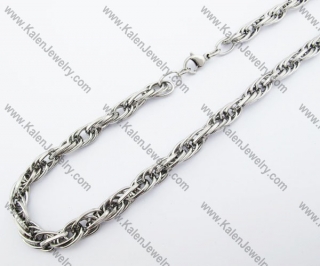 550×8mm Stainless Steel Necklace - KJN100054