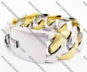 Gold Plating Big & Heavy Stainless Steel Bracelet KJB200148