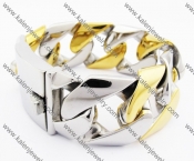 Gold Plating Big & Heavy Stainless Steel Bracelet KJB200155