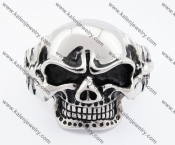 Big & Heavy Stainless Steel Skull Bangle For Men KJB170102