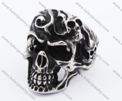 Stainless Steel Skull Ring KJR370071