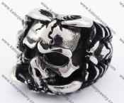 Stainless Steel Skull Ring KJR370129