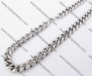 600×15mm Mens Stainless Steel Necklace KJN100072