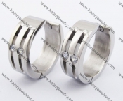 Stainless Steel Stone Earrings KJE050965