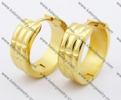 Stainless Steel Gold Plating Earrings KJE050971