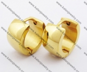 Stainless Steel Gold Earrings KJE050978