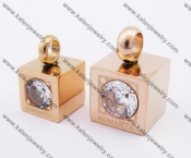 Stainless Steel Gold Plating Couple Pendants KJP051205