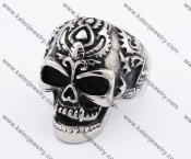 Stainless Steel Skull Ring KJR370156