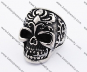 Stainless Steel Skull Ring KJR370157