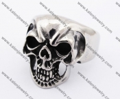 Stainless Steel Skull Ring KJR370162