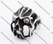 Stainless Steel Skull Ring KJR370175
