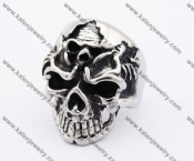 Stainless Steel Skull Ring KJR370181
