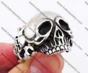 Stainless Steel Skull Ring KJR370182