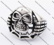 Stainless Steel Skull Ring KJR370214