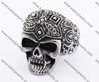Stainless Steel Skull Ring KJR370223