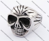 Stainless Steel Skull Ring KJR370232