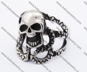 Stainless Steel Skull Ring KJR370239