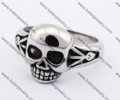Stainless Steel Skull Ring KJR370242
