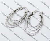 Stainless Steel Cutting Earring KJE051073