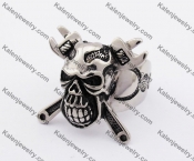 Stainless Steel Skull Ring KJR550002