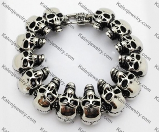 Stainless Steel Skull Bracelet  KJB550036