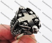 Stainless Steel Cross Skull Ring KJR370306