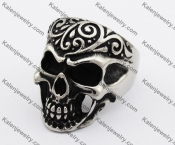 Stainless Steel Skull Ring KJR370303