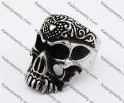 Stainless Steel Skull Ring KJR370319