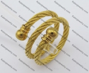Gold Stainless Steel Wire Rings KJR450025