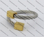 Two-tone Stainless Steel Wire Rings KJR450035