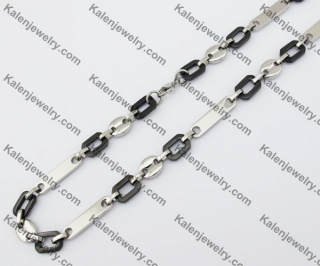 10.5mm Wide Stainless Steel Necklace KJN380014