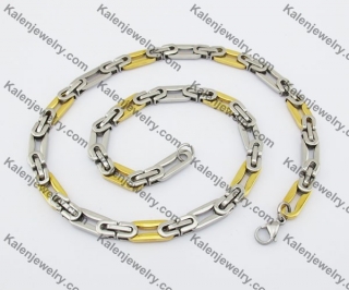 9mm Wide Stainless Steel Necklace KJN380022