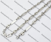 Steel Necklace & Bracelet Jewelry Set KJS380039