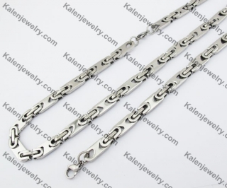 Steel Necklace & Bracelet Jewelry Set KJS380051