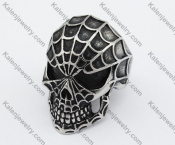 Steel Venom Spider Skull Ring KJR350186