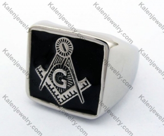 Black Oil Freemason / Masonic Ring KJR330127