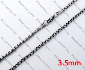3.5mm Black Necklace KJN350004